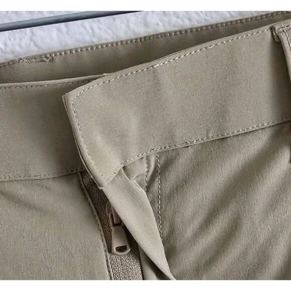 Fabletics The Only Pants Mens 32x32 Beige Slim Fit Straight Stretch Meas. 31X29 - Picture 9 of 11